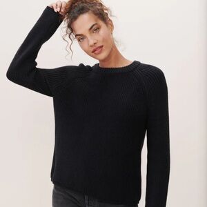 Jenni Kayne Navy Blue Cable Sweater